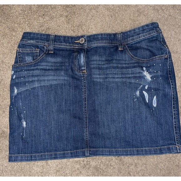 New York & Co.‎ Denim Skirt Size 12 - Picture 1 of 5